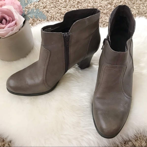 Born Shoes - BORN Taupe Heeled Ankle Boots